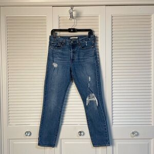 807. Levi’s Wedgie Ripped or Distressed Skinny Jeans